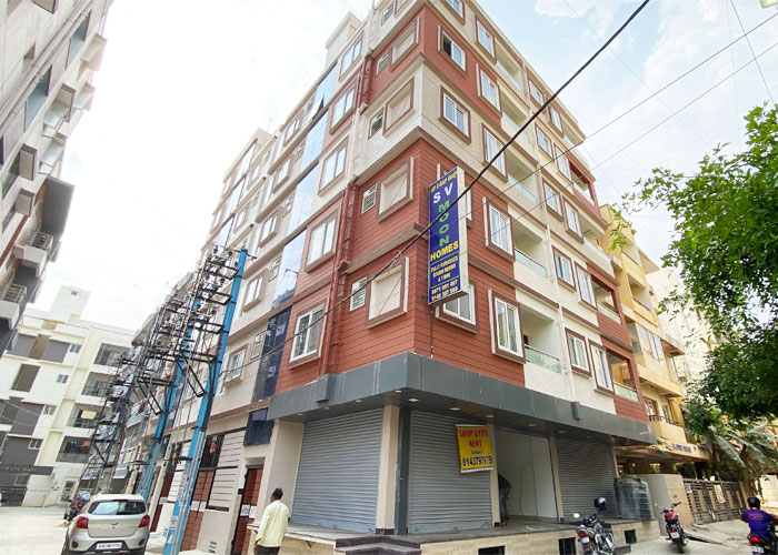 S V Moon Homes furnished flats in Munnekollal