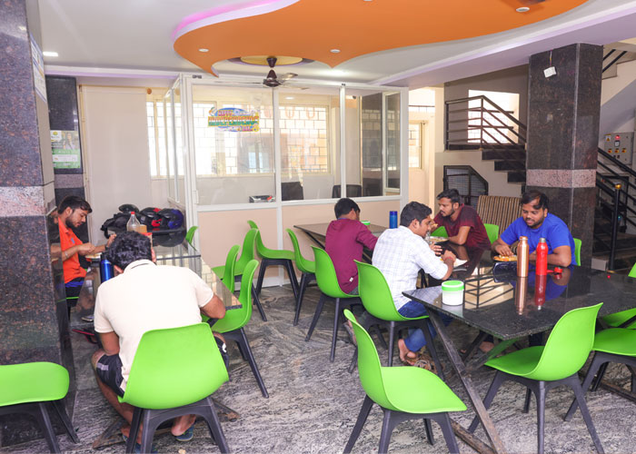 Dining hall at Oxygen PG Gents branch in Marathahalli