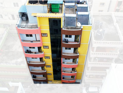 Oxygen PG for Ladies branch building in Anand Nagar, Marathahalli